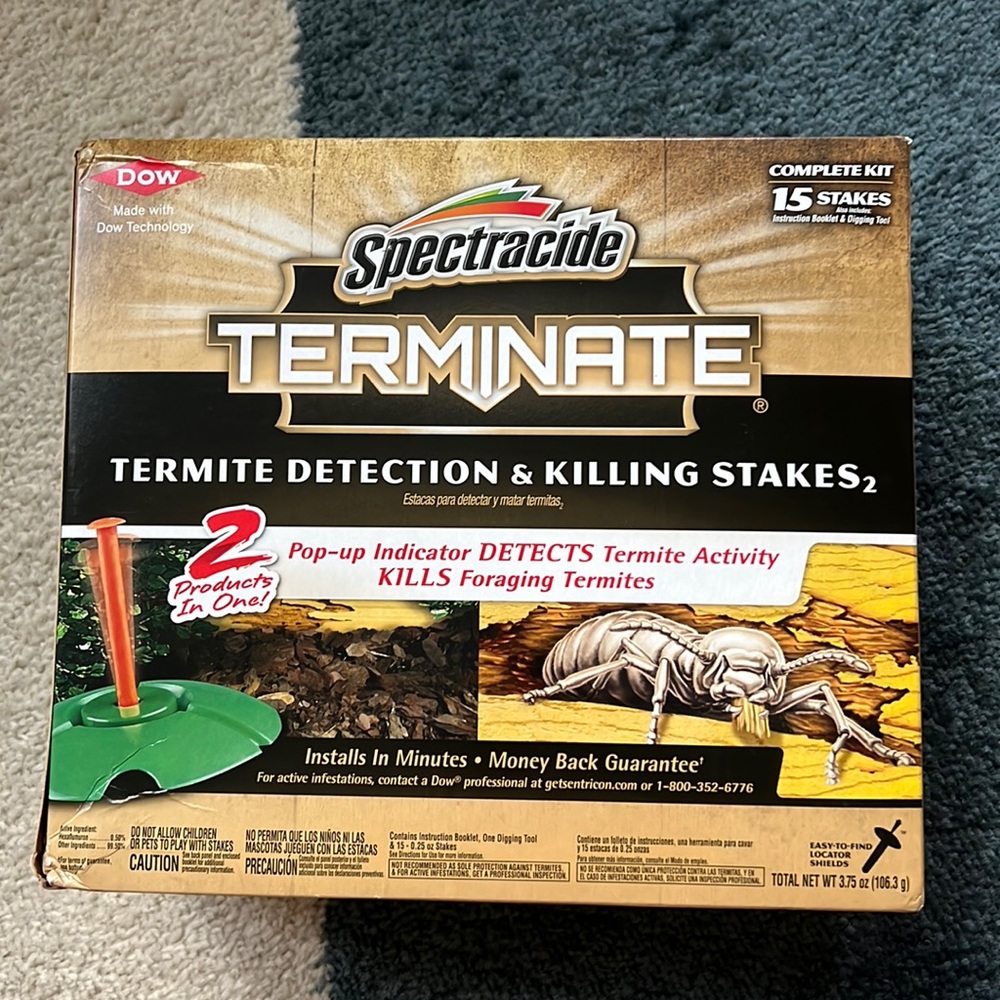 Brand NEW - DOW Spectracide Terminate Termite Detection & Killing Stakes